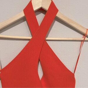 Orange Criss-cross Dress